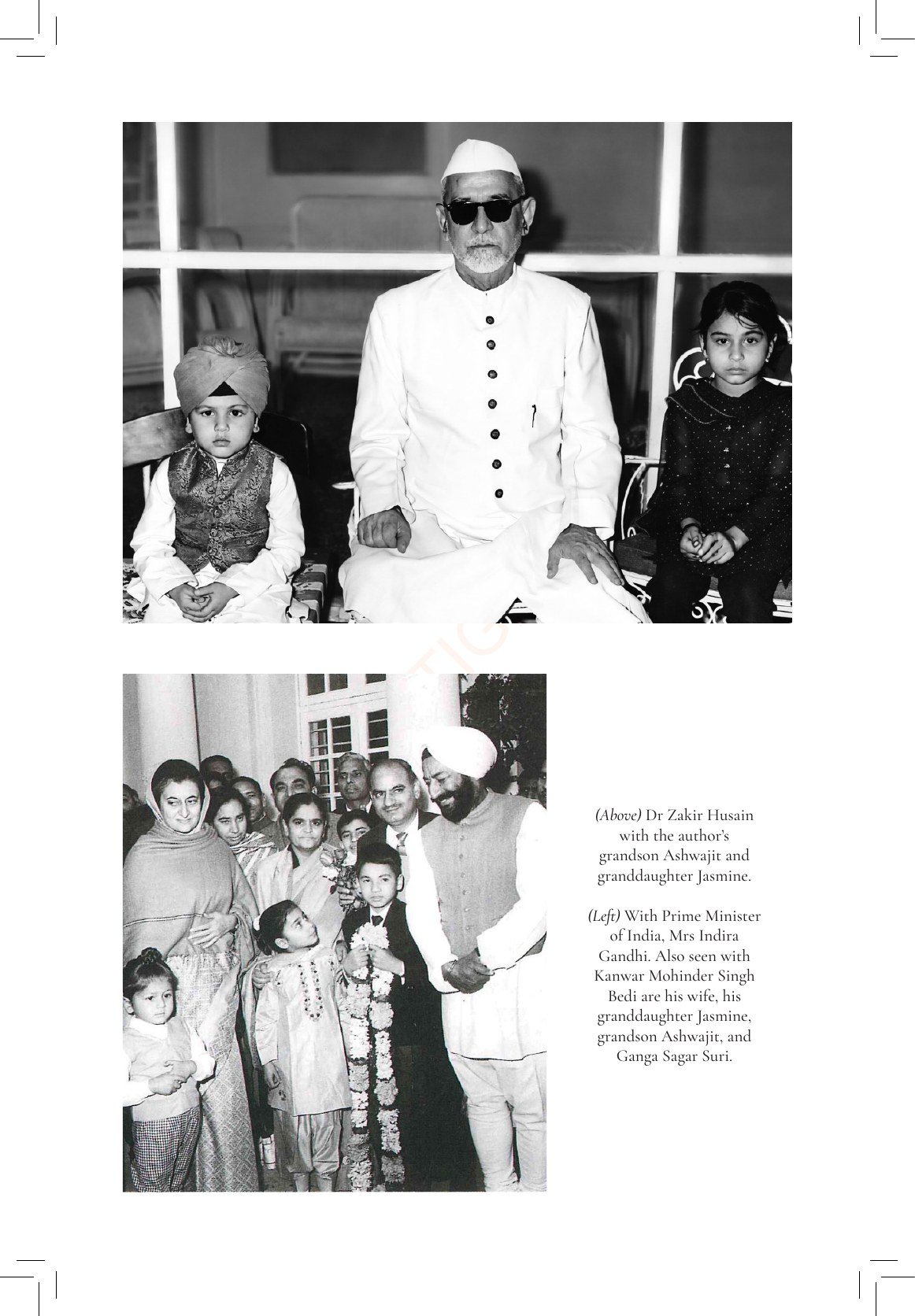 With Dr Zakir Husain & Indira Gandhi