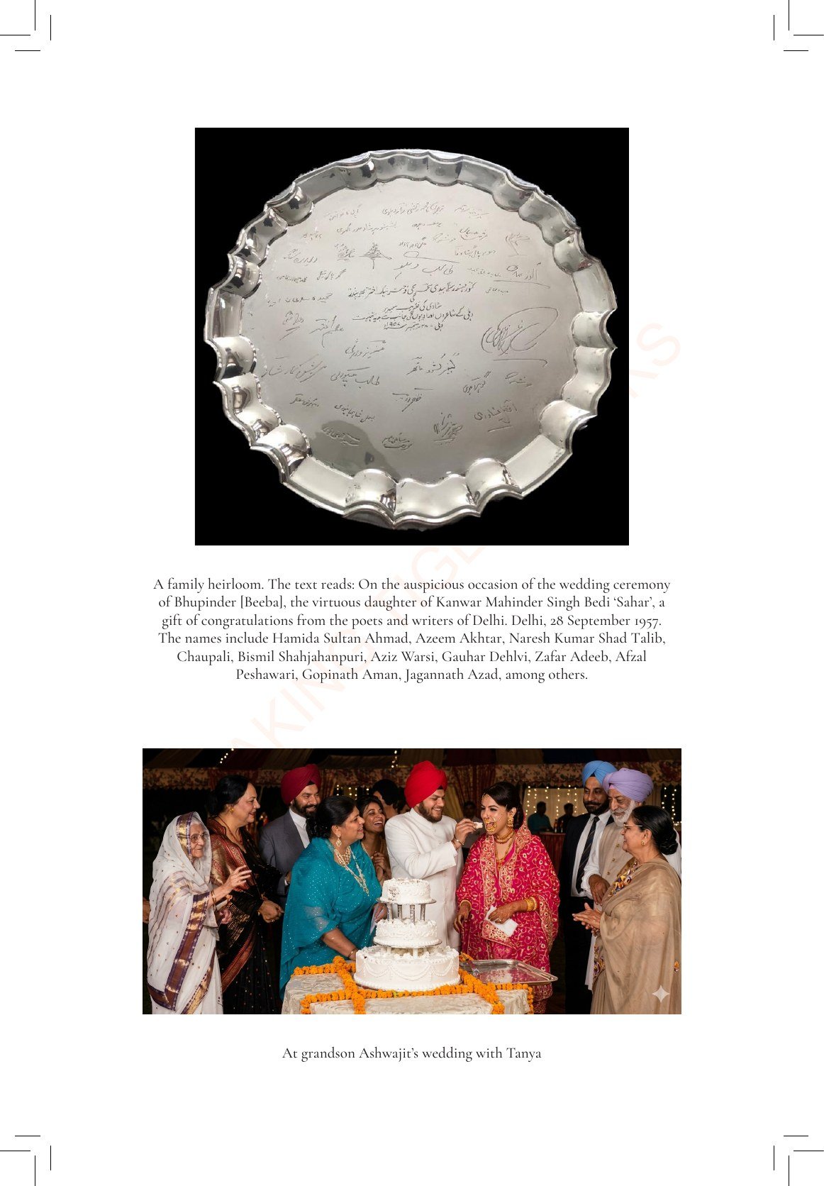Family heirloom — wedding congratulations, 1957
