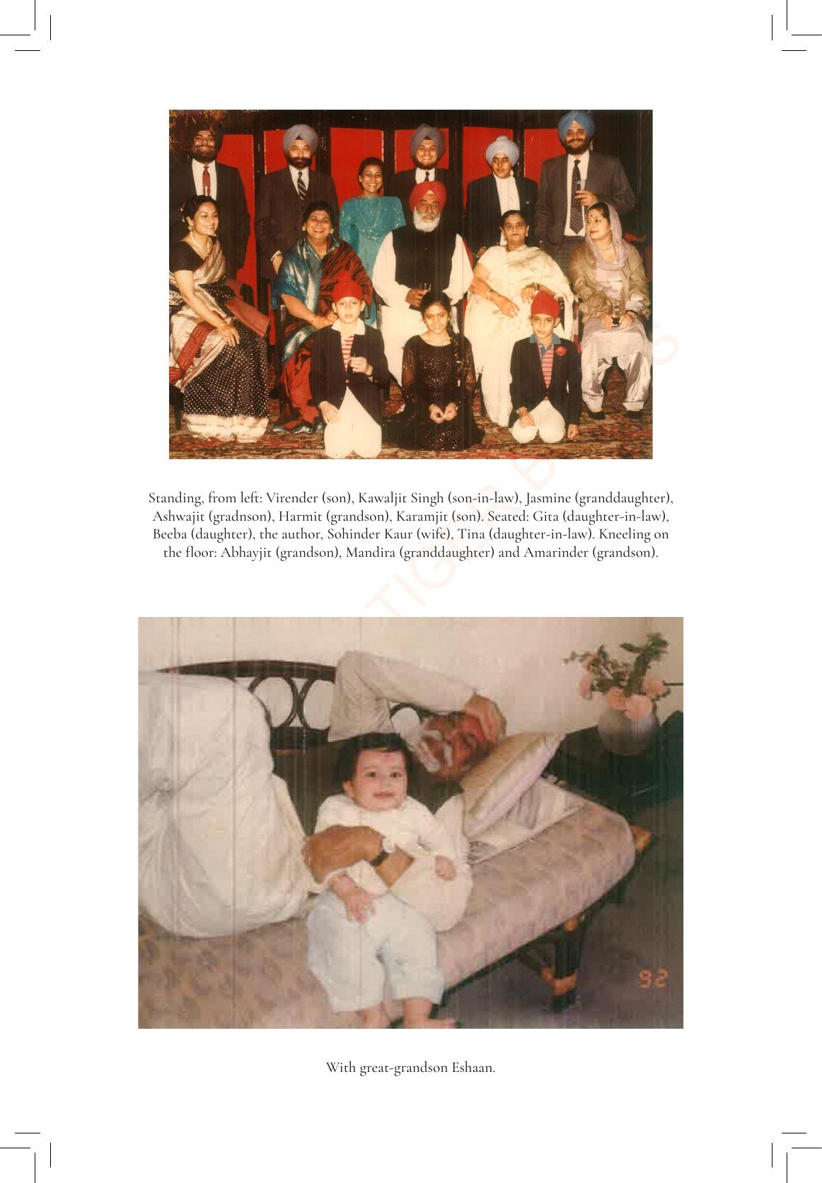 The Bedi family — three generations
